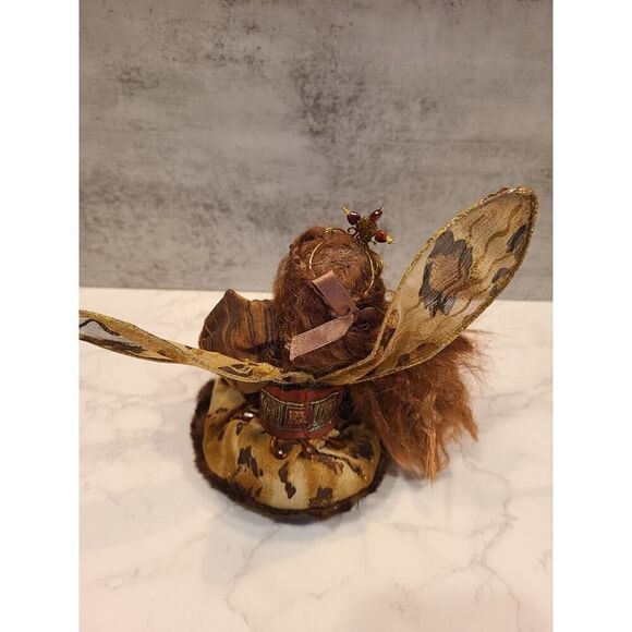 Vintage Fairy Pixie Elf Doll W Wings Shelf Sitter Figurine 8" Collectible Décor - Picture 12 of 15